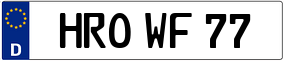 Truck License Plate
